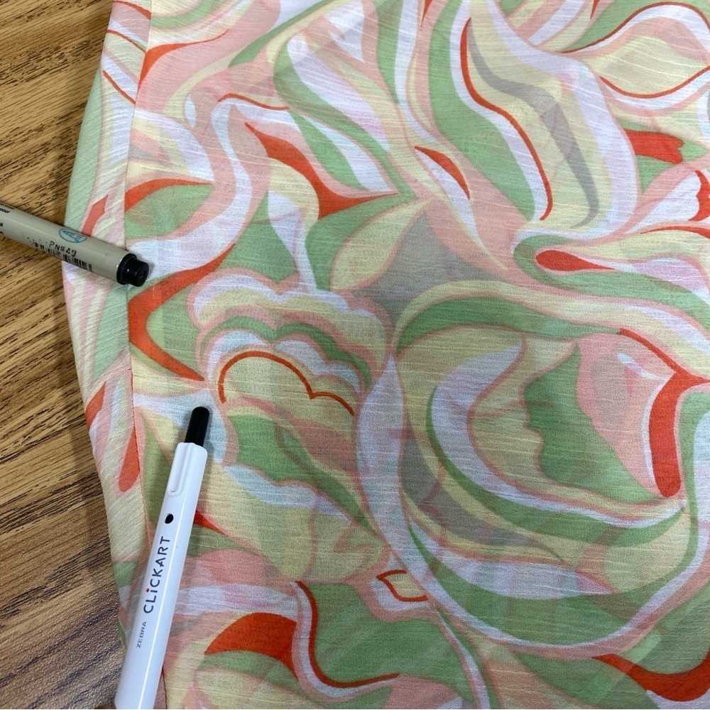 Evan Picone Retro Print Multi Color Abstract Prin… - image 2